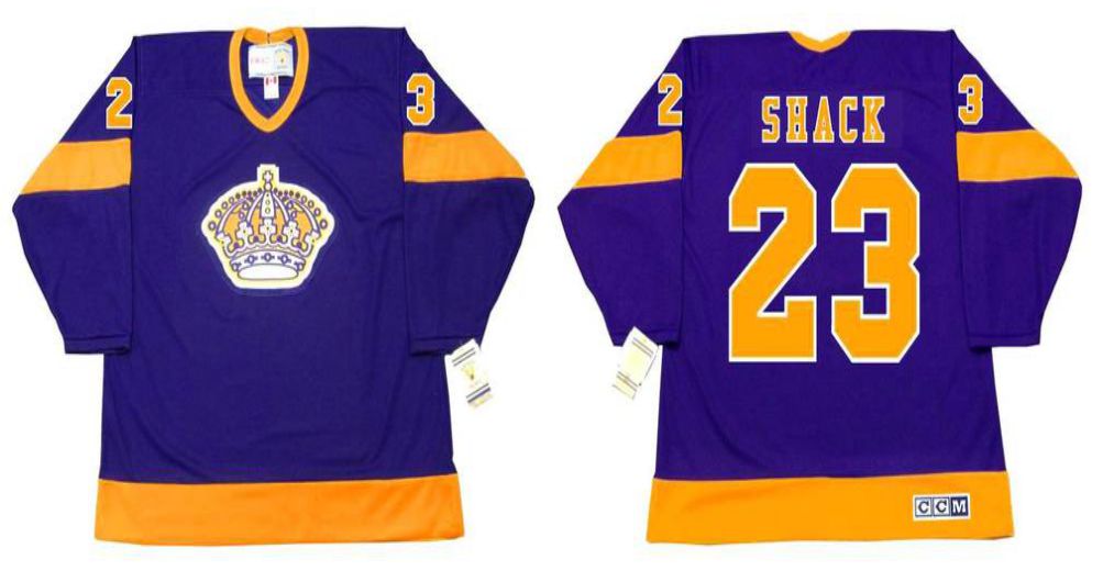 2019 Men Los Angeles Kings #23 Shack Purple CCM NHL jerseys